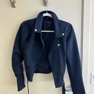 Laundry by Shelli Segal navy suede jacket! Size M